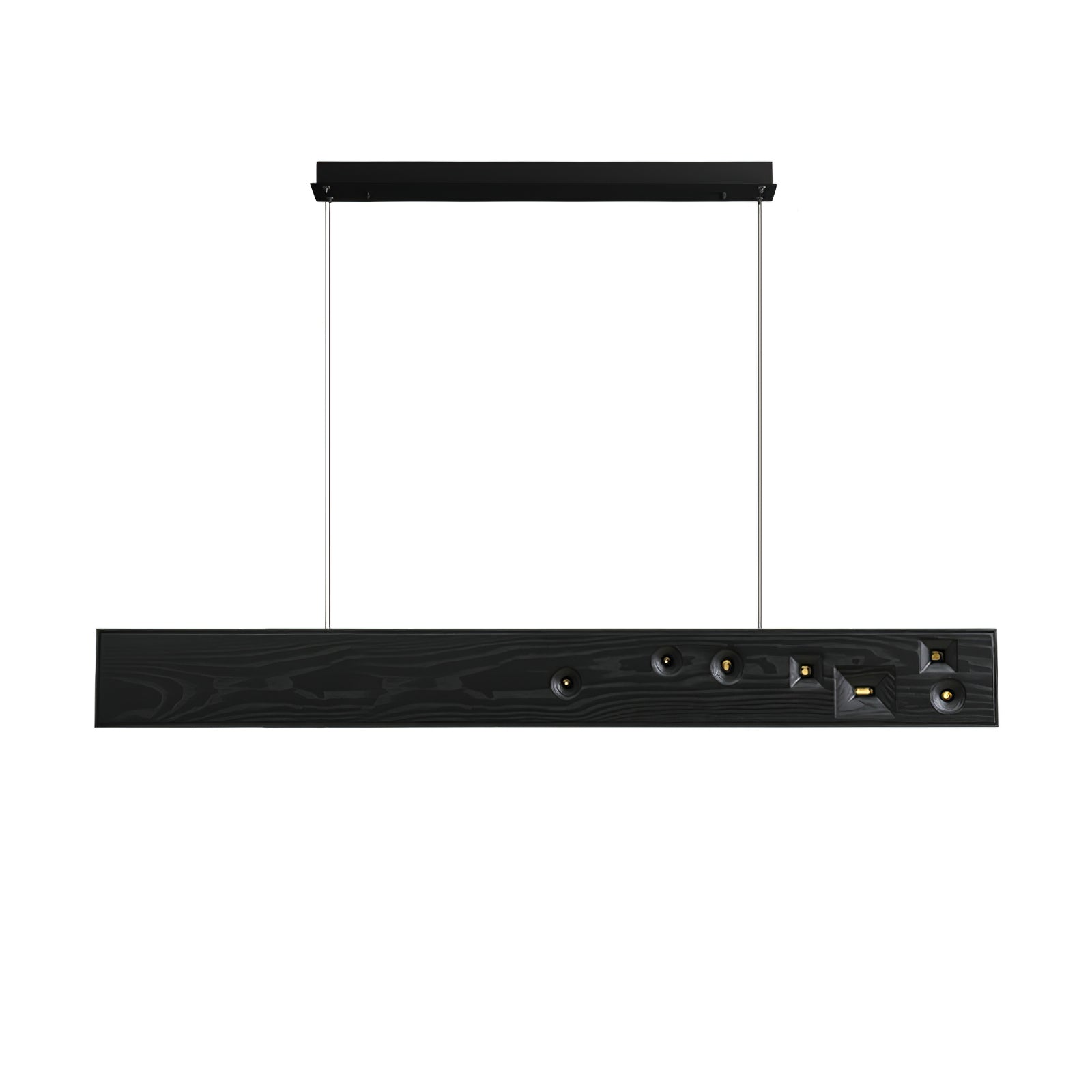 Elvorora Pendant Light Wood Gemstone Linear LED