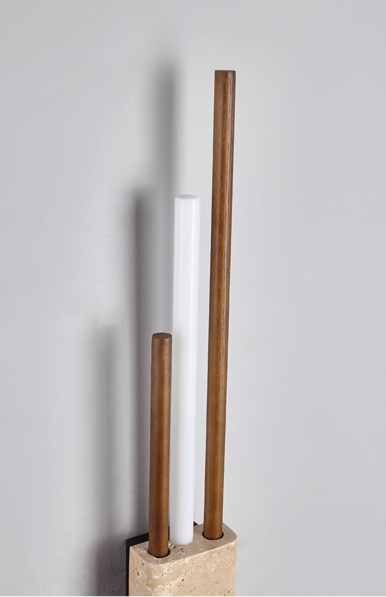 Eden Terra Travertine Wood Walnut Wall Light
