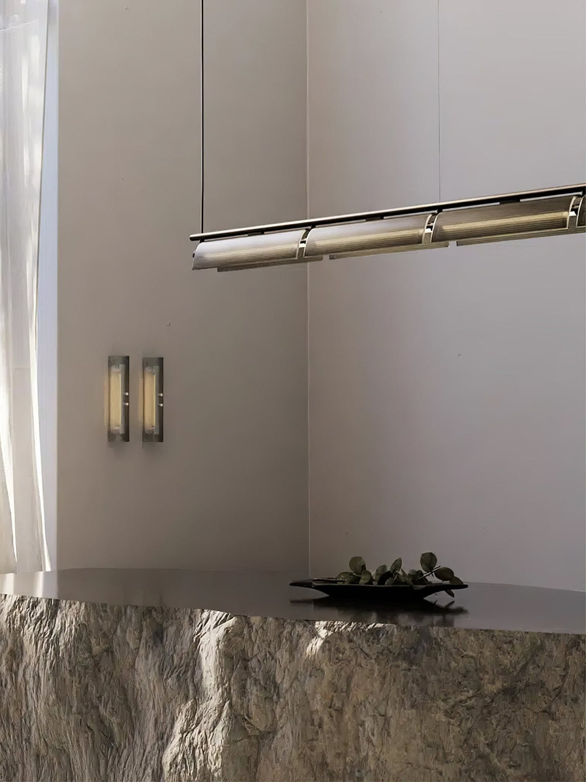 Veliian Chandelier Smoky Glass Modern