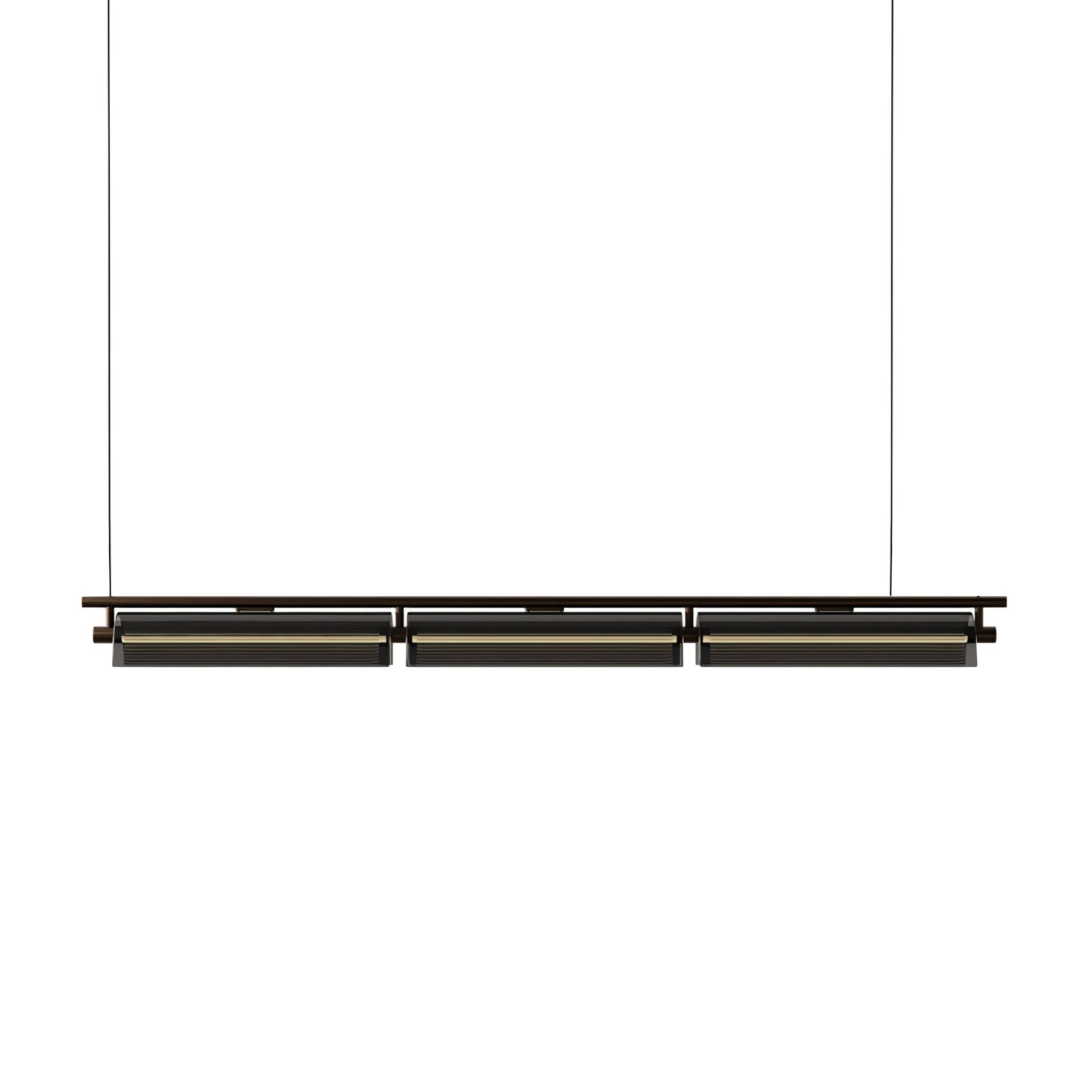 Veliian Chandelier Smoky Glass Modern