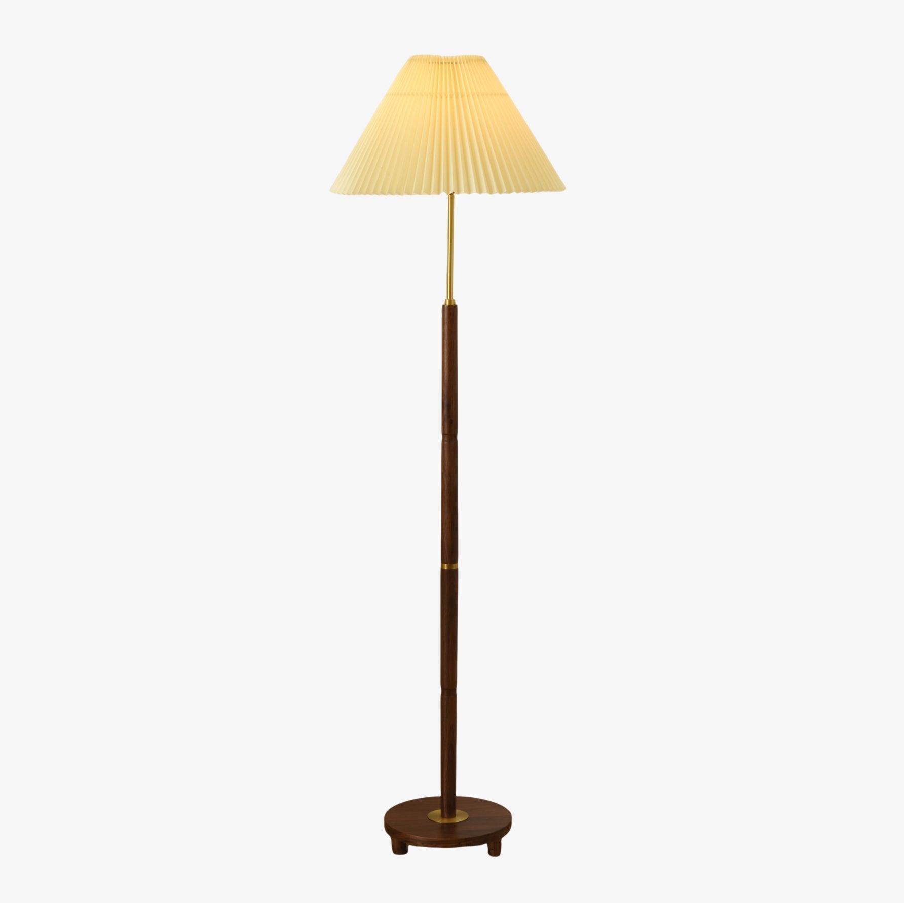 Haven Wood & Fabric Vintage Floor Lamp