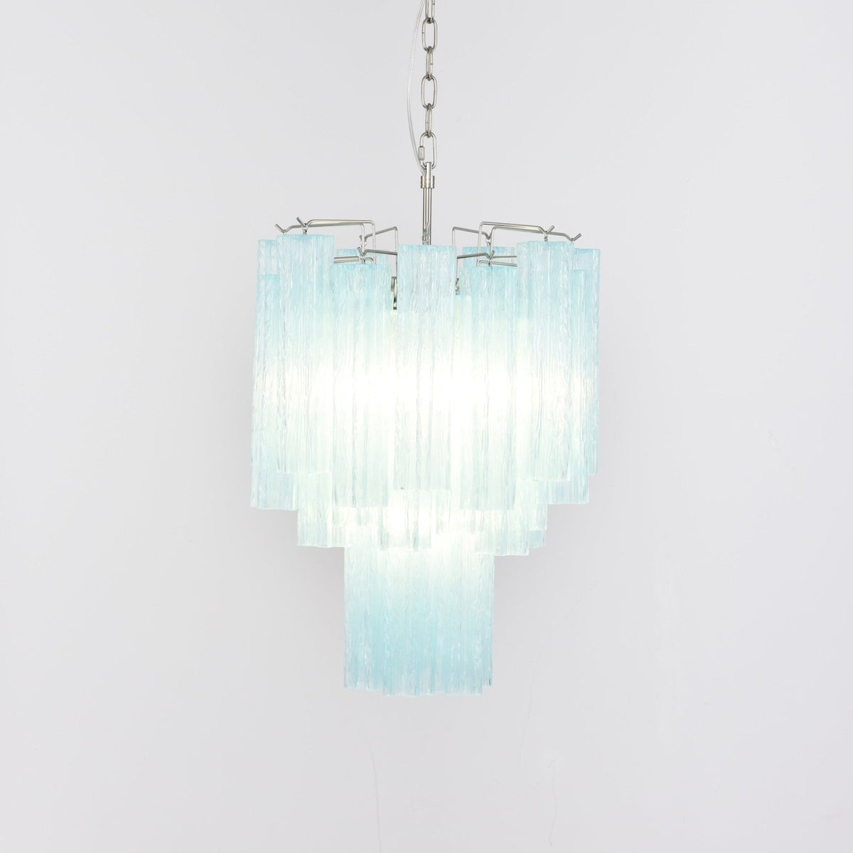 Celys Chandelier Azzura Murano Glass Tube Coastal