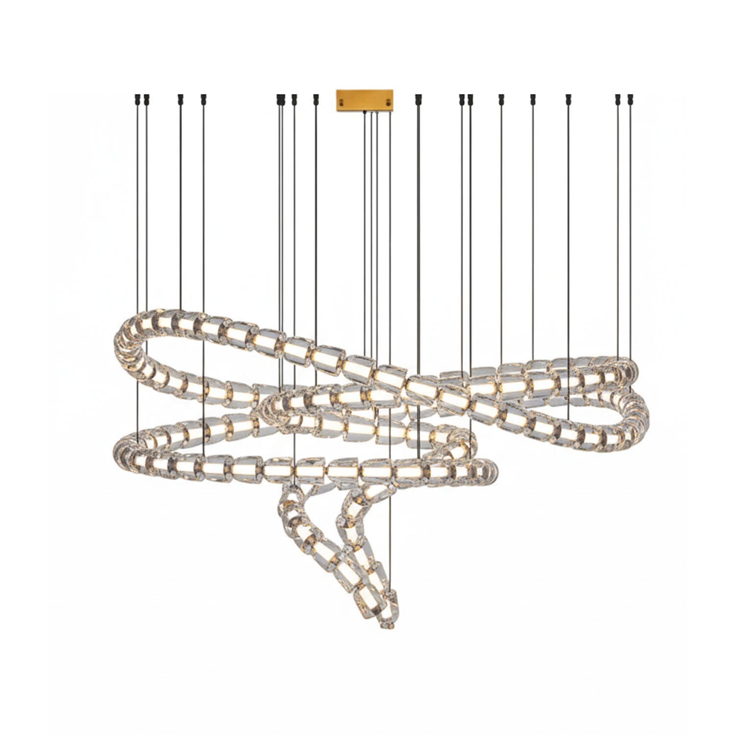 Nexus Gold Crystal Chandelier