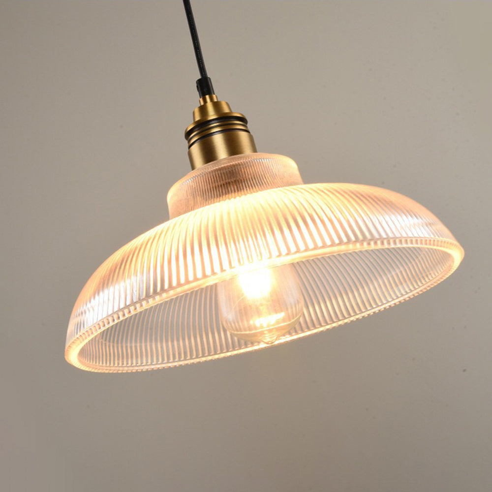 Arisha Industrial LED Pendant Light Clear/Amber Bedroom/Restaurant - Neutral Decor