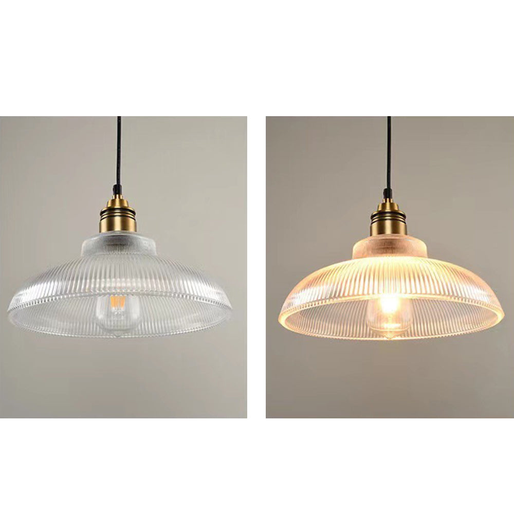 Arisha Industrial LED Pendant Light Clear/Amber Bedroom/Restaurant - Neutral Decor