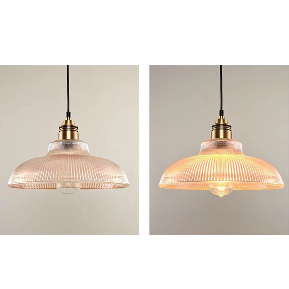 Arisha Industrial LED Pendant Light Clear/Amber Bedroom/Restaurant - Neutral Decor
