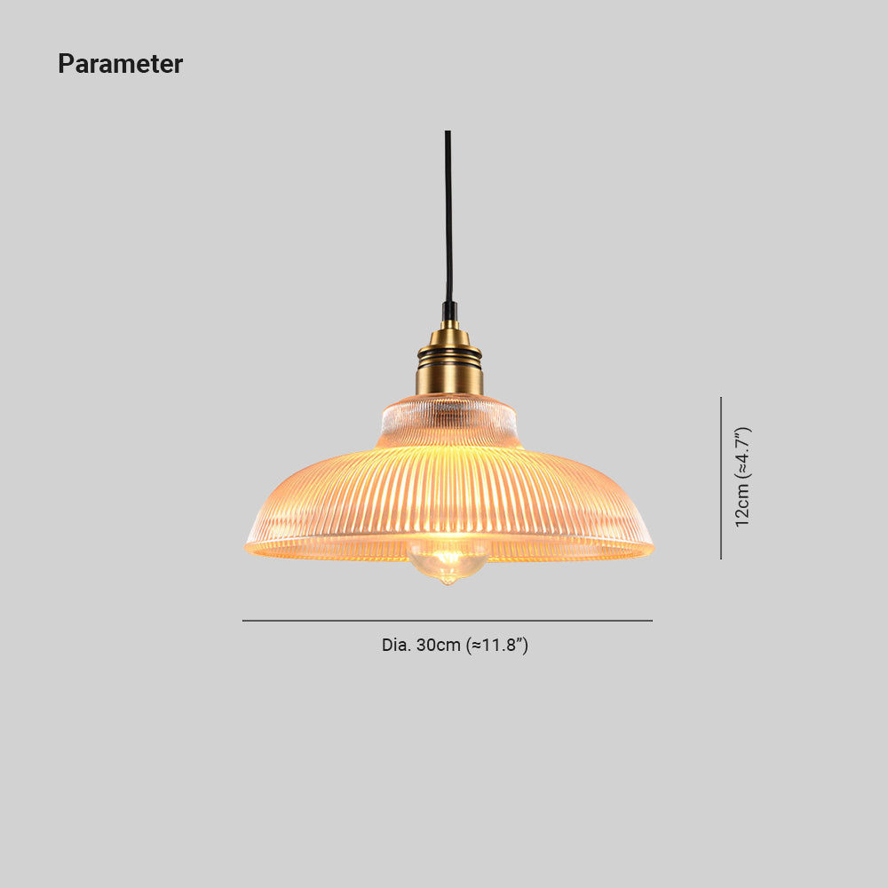 Arisha Industrial LED Pendant Light Clear/Amber Bedroom/Restaurant - Neutral Decor