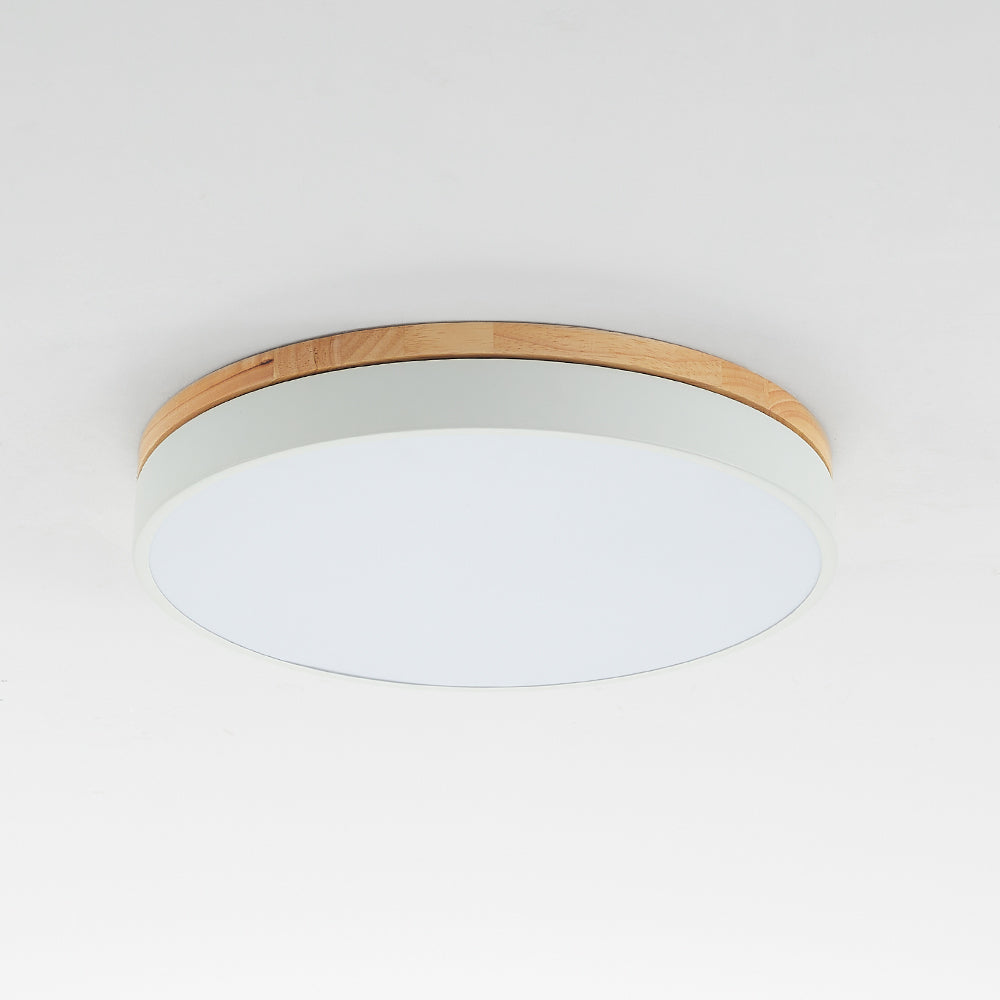 Valentina Nordic LED Round Flush Mount Ceiling Light - Neutral Decor
