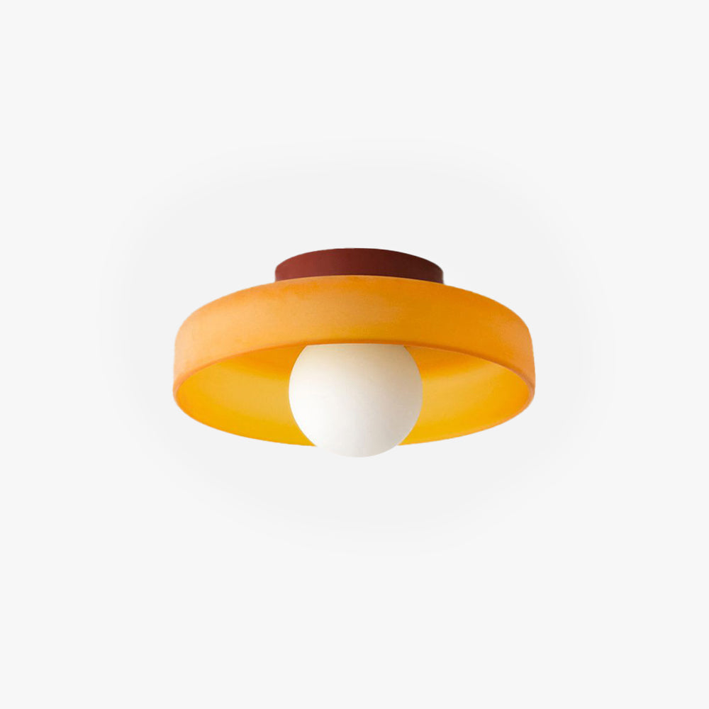 Valentina Modern Glass/ Flush Mount Ceiling Light 3 Colors Bedroom - Neutral Decor