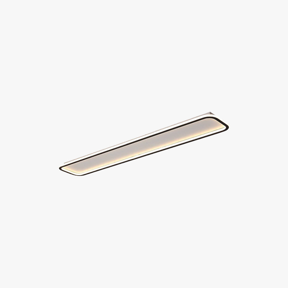 Arisha Minimalist Flush Mount Ceiling Light Rectangle Bedroom - Neutral Decor