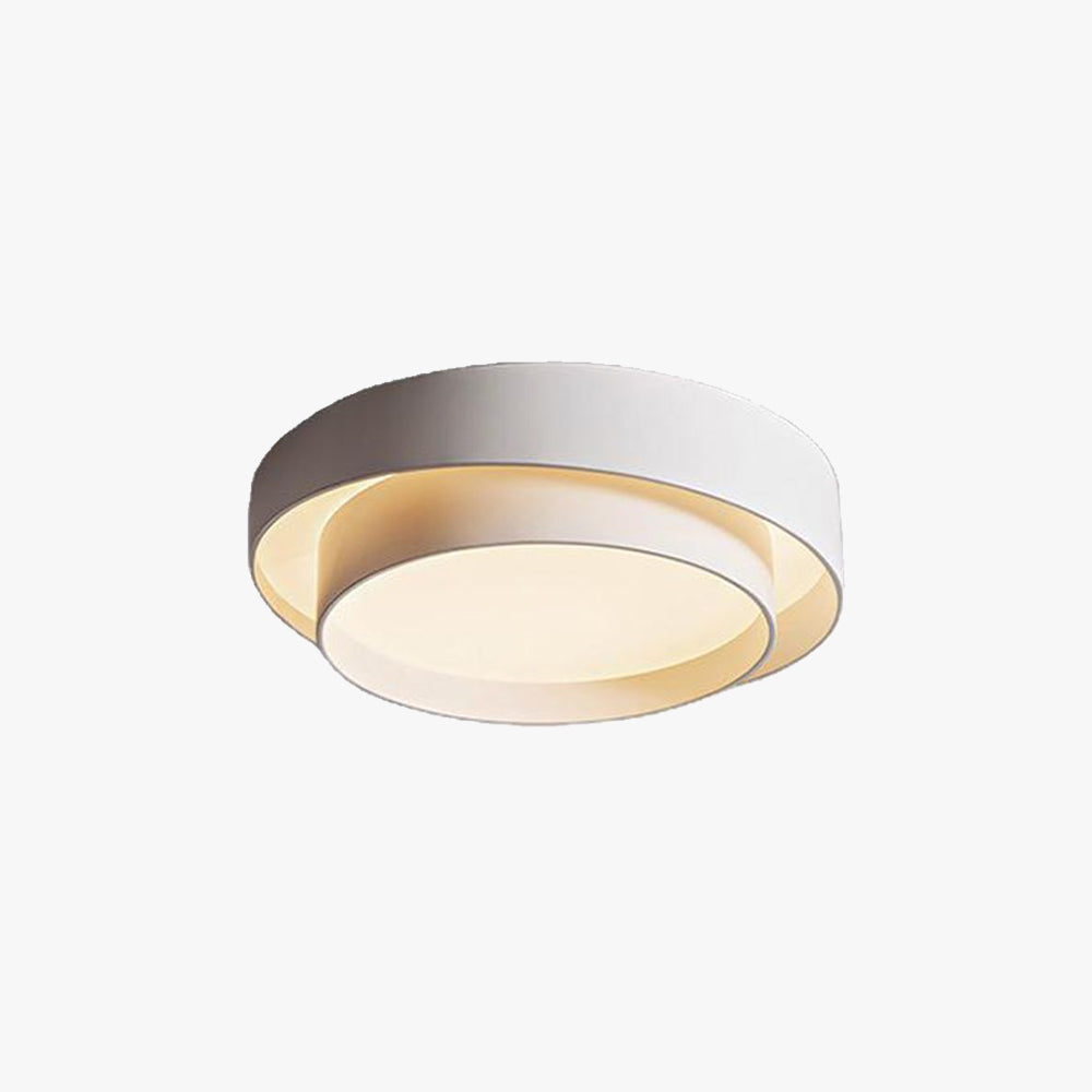 Arisha Nordic Art Deco Circular Flush Mount Ceiling Light - Neutral Decor