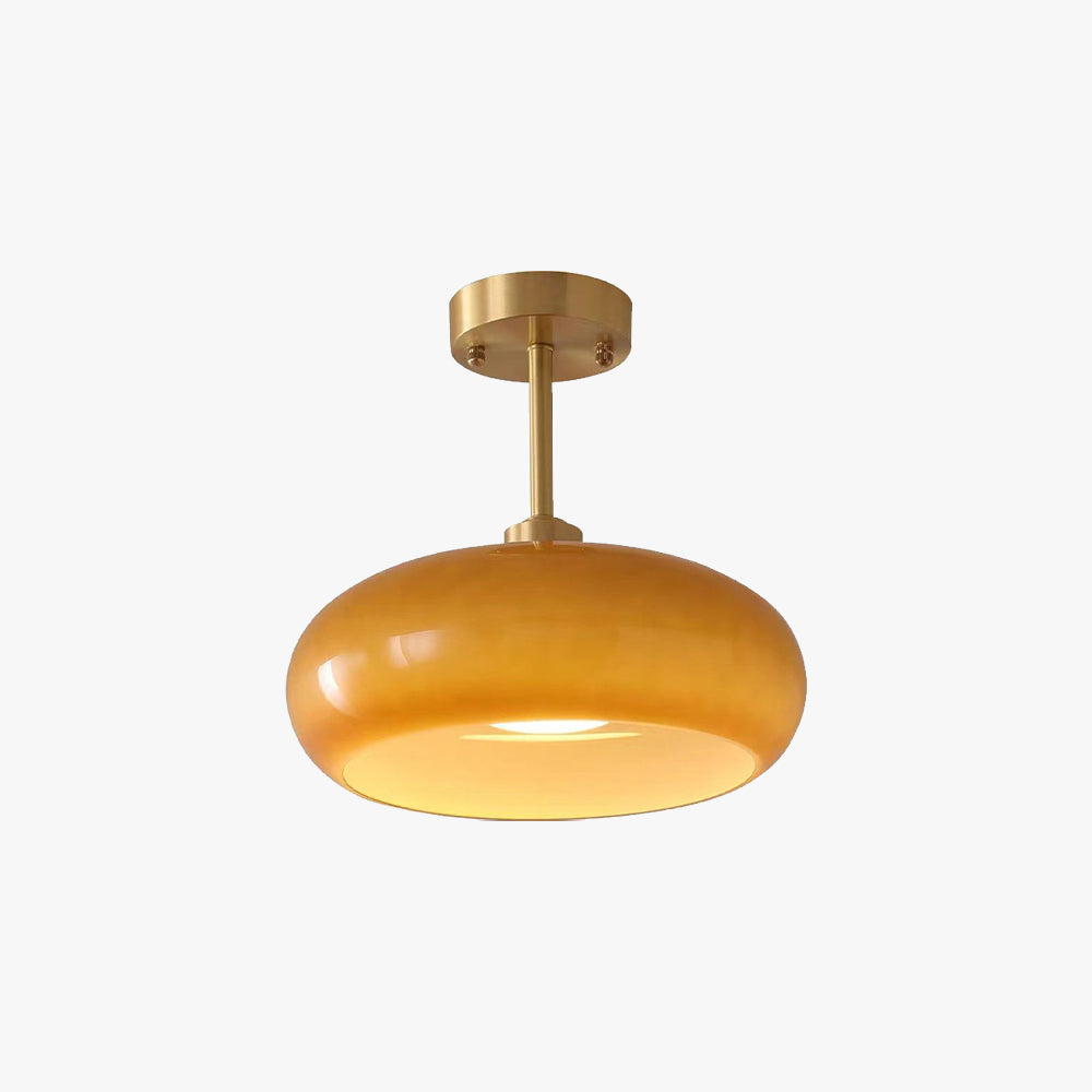 Valentina Modern Designer Round Flush Mount Ceiling Light - Neutral Decor