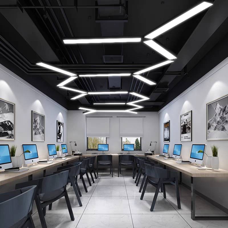 Arisha Minimalist Rectangular LED Pendant Light Acrylic Office - Neutral Decor