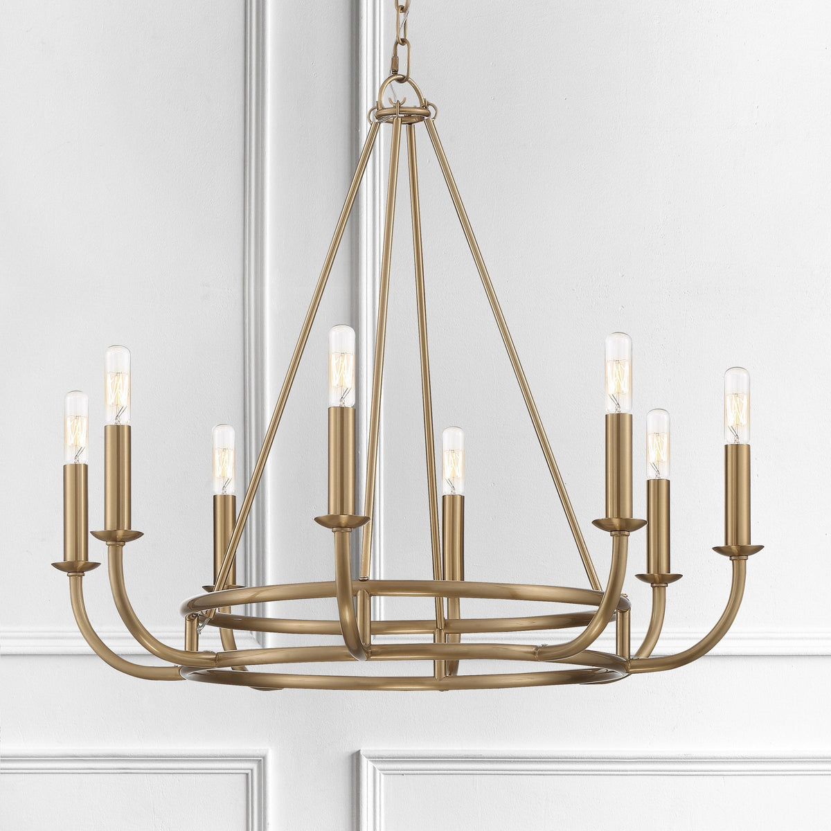 Xenuvyh Modern Minimalist Vintage Industrial Metal Chandelier