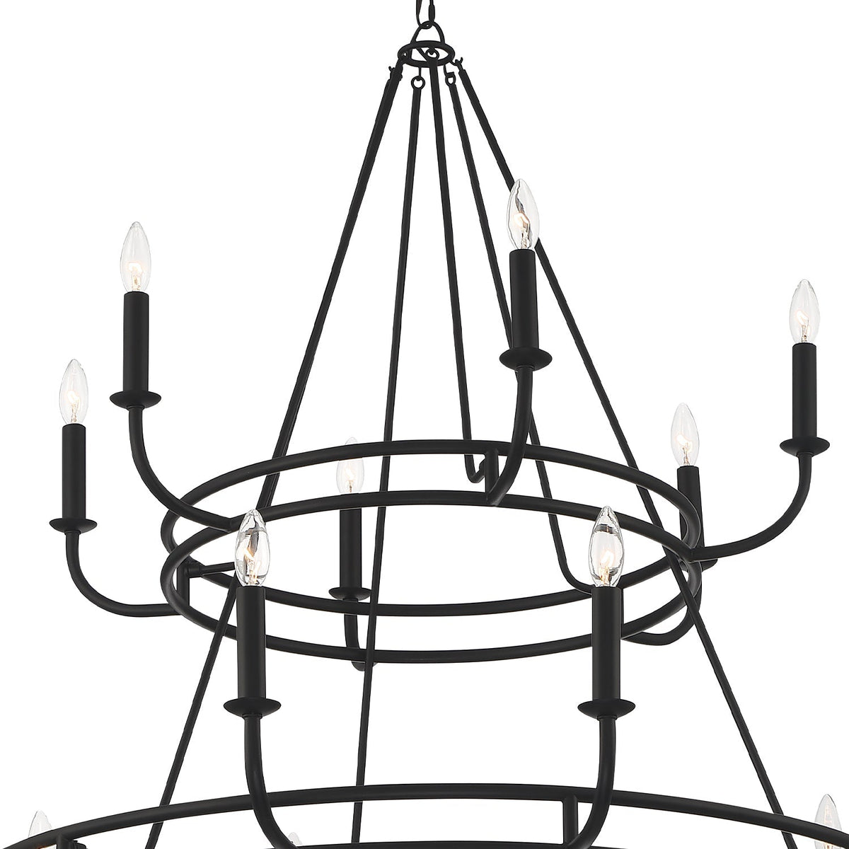Xenuvyh Modern Minimalist Vintage Industrial Metal Chandelier