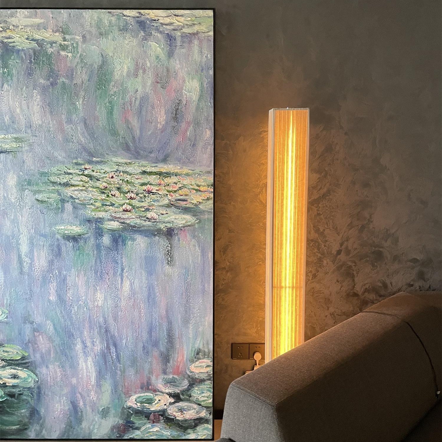Vesolyre Japandi Fabric Floor Lamp