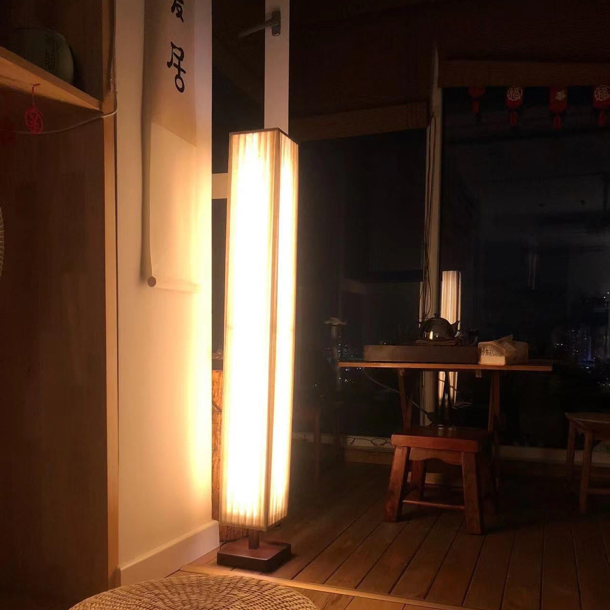 Vesolyre Japandi Fabric Floor Lamp