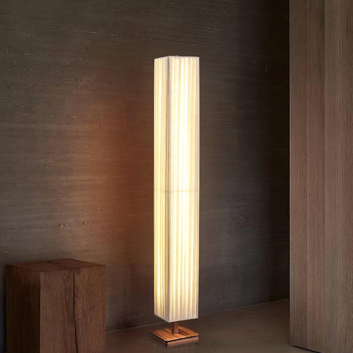 Vesolyre Japandi Fabric Floor Lamp