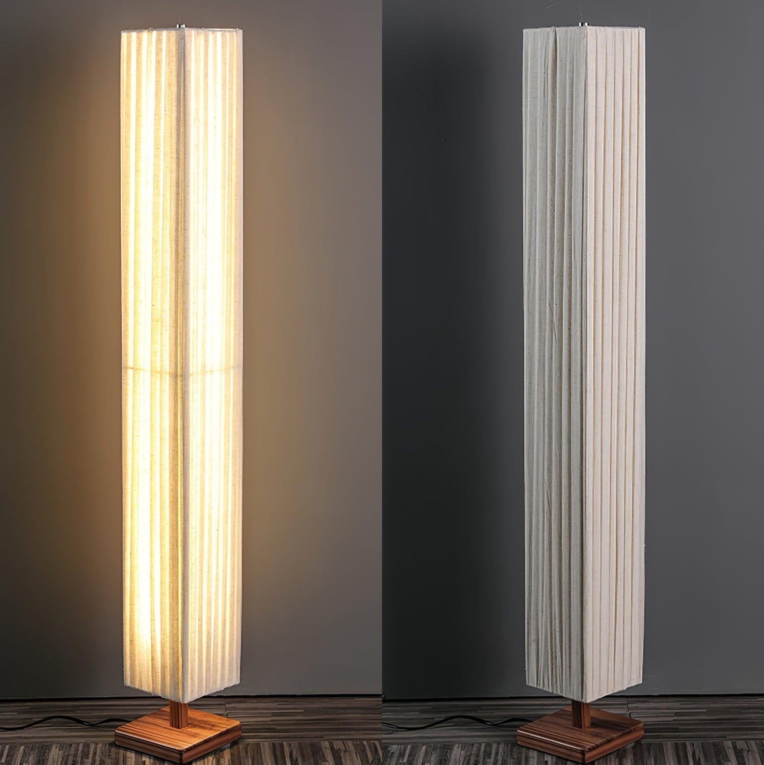 Vesolyre Japandi Fabric Floor Lamp