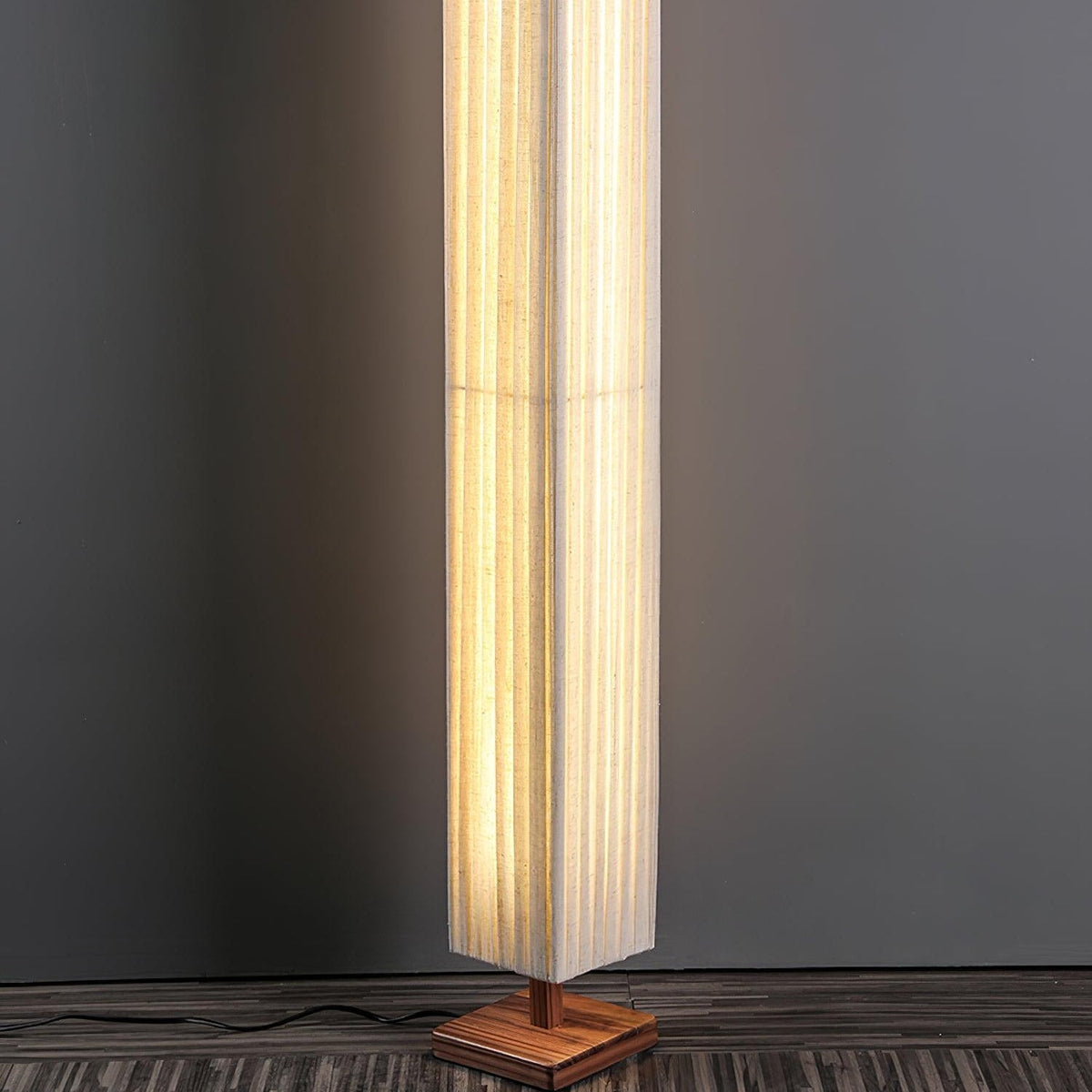 Vesolyre Japandi Fabric Floor Lamp
