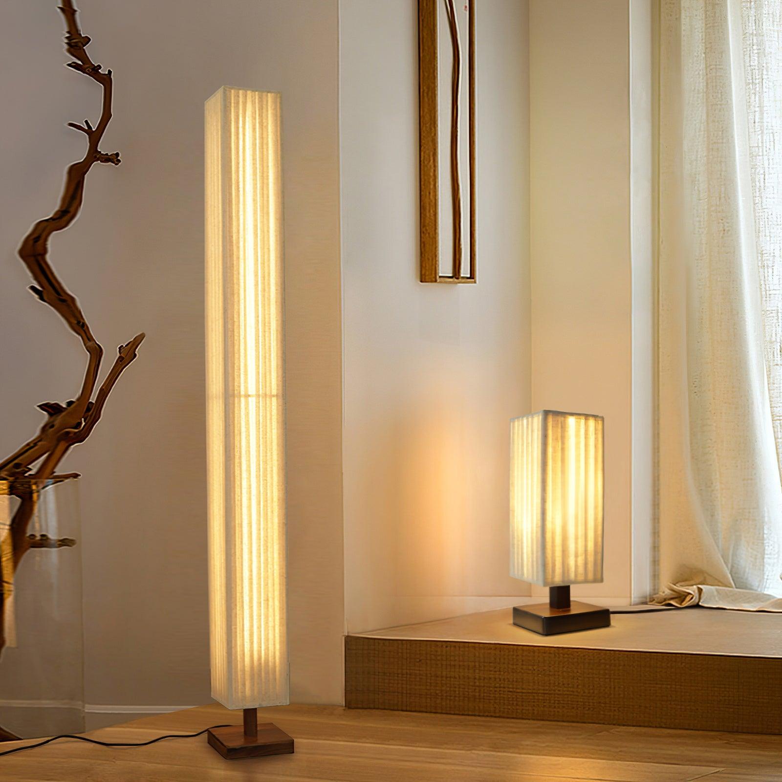 Vesolyre Japandi Fabric Floor Lamp