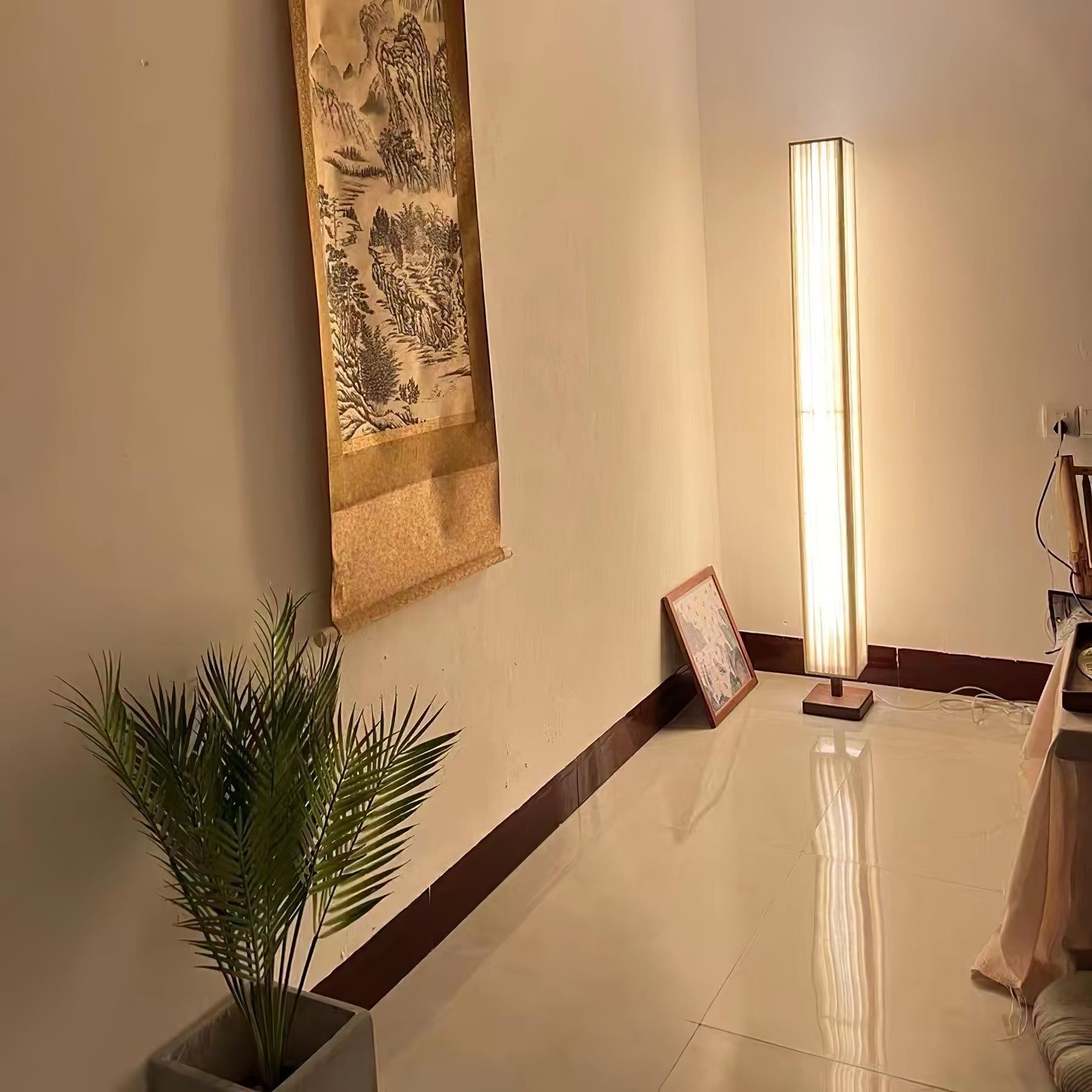Vesolyre Japandi Fabric Floor Lamp