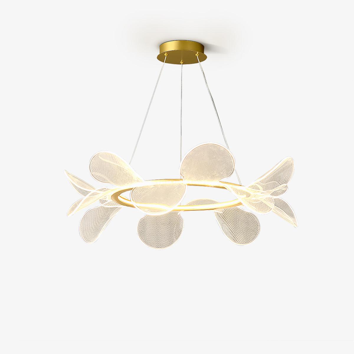 Celalira Chandelier Bain Flying Flowers Acrylic