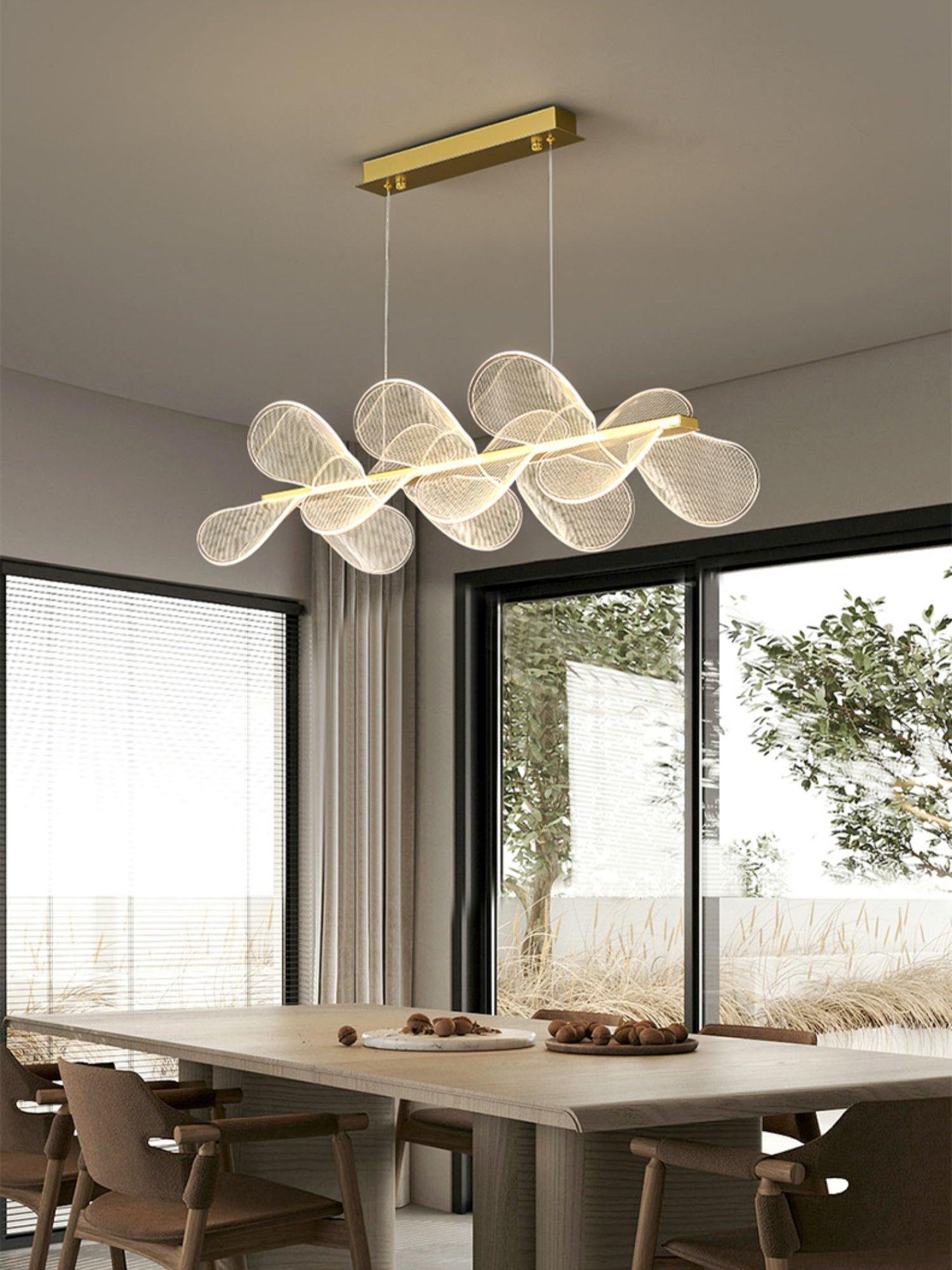 Celalira Chandelier Bain Flying Flowers Acrylic