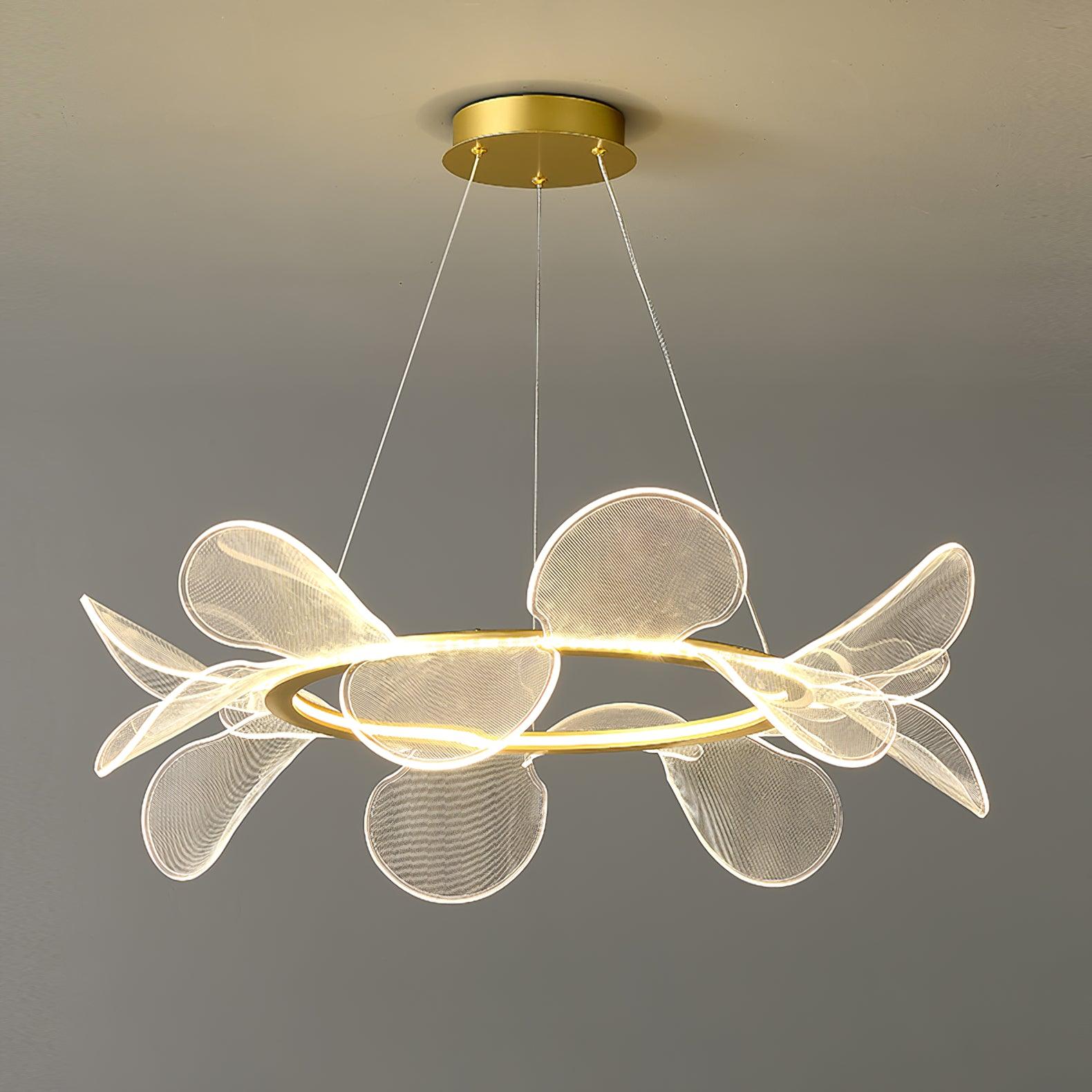Lustra Chandelier Bain Flying Flowers Acrylic - Neutral Decor