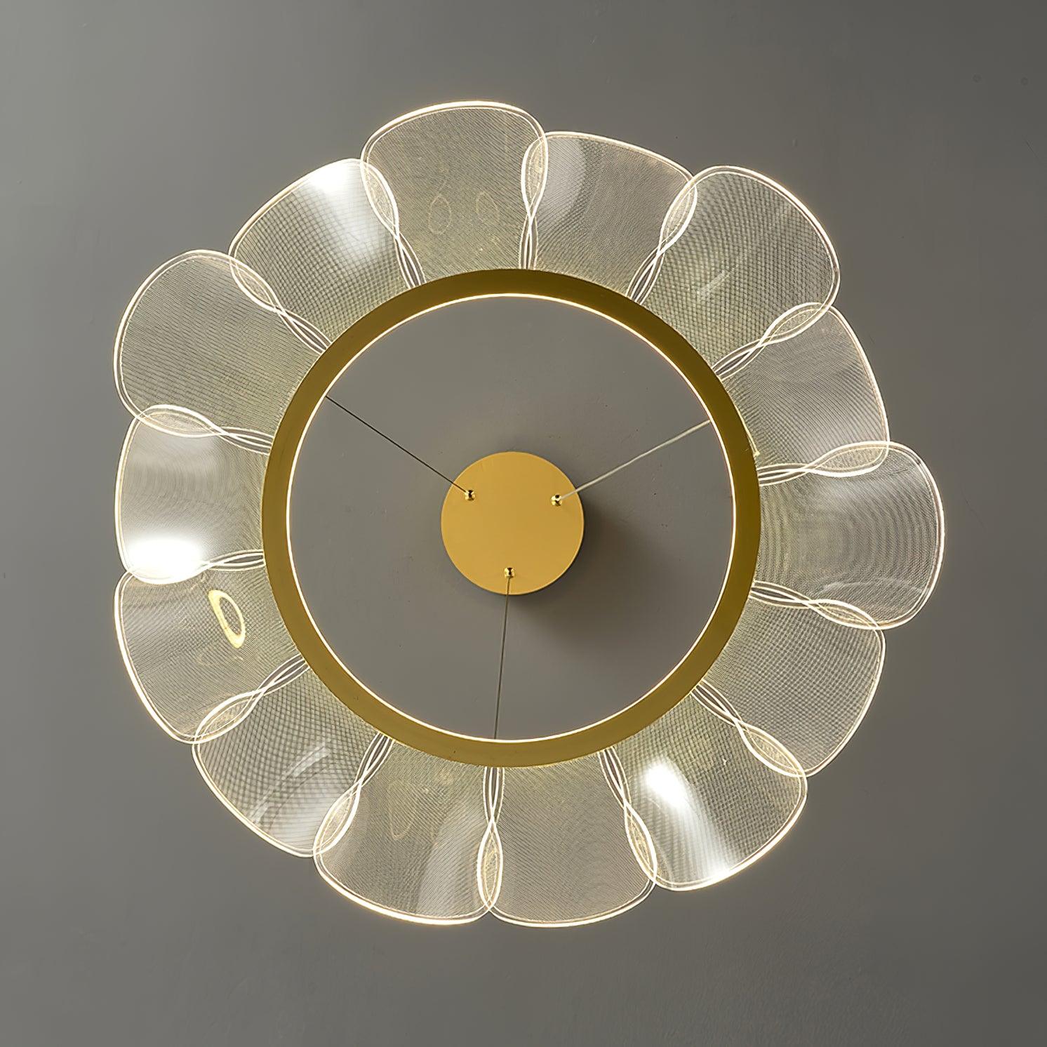 Celalira Chandelier Bain Flying Flowers Acrylic