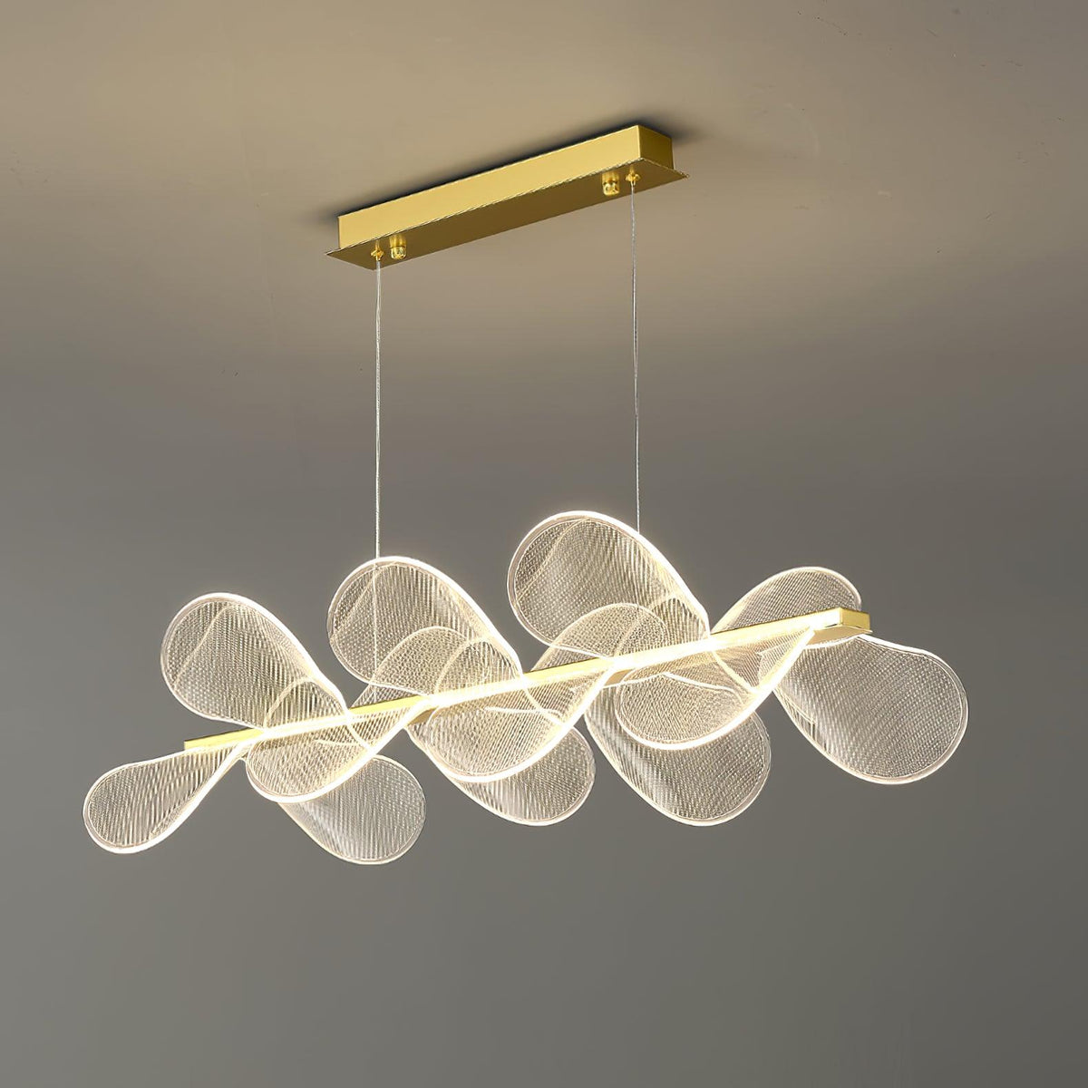 Celalira Chandelier Bain Flying Flowers Acrylic