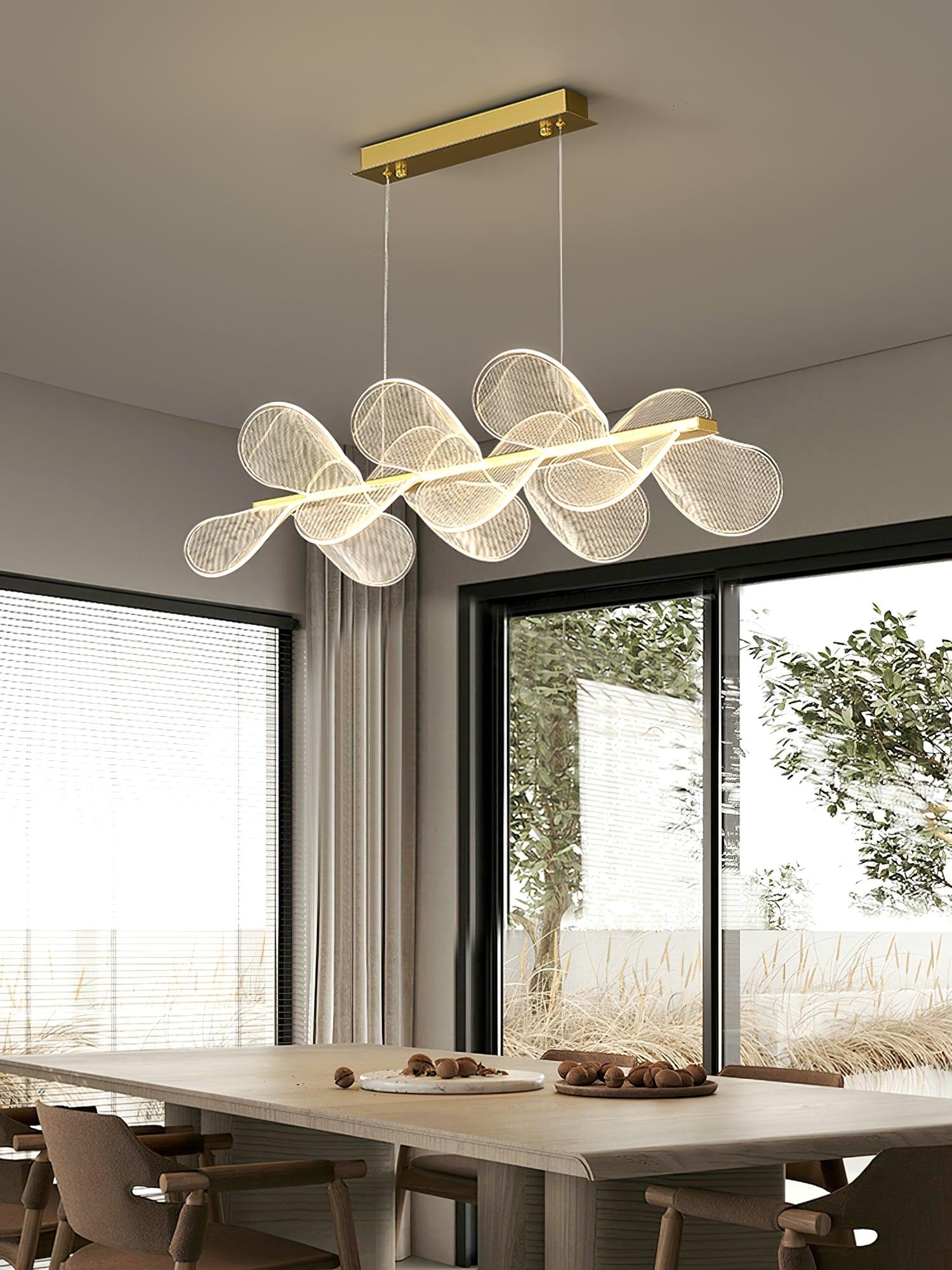 Celalira Chandelier Bain Flying Flowers Acrylic