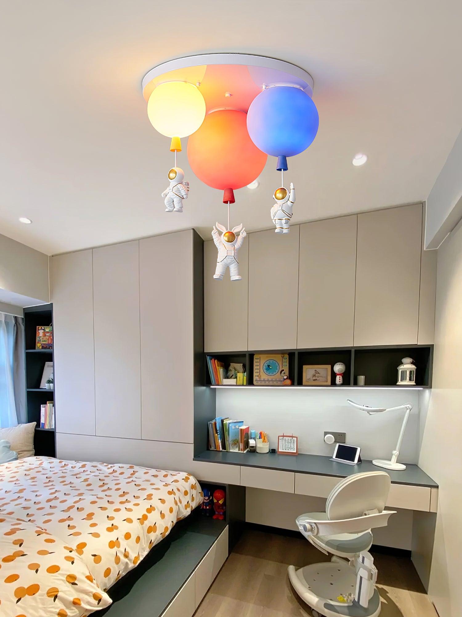 Gorvin Frosted Balloon Combination Ceiling Lamp