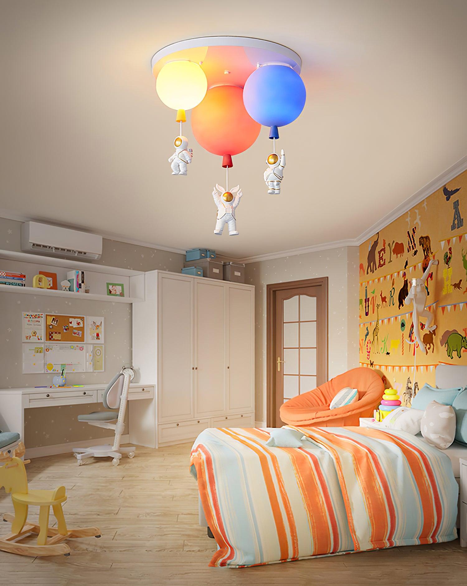 Gorvin Frosted Balloon Combination Ceiling Lamp