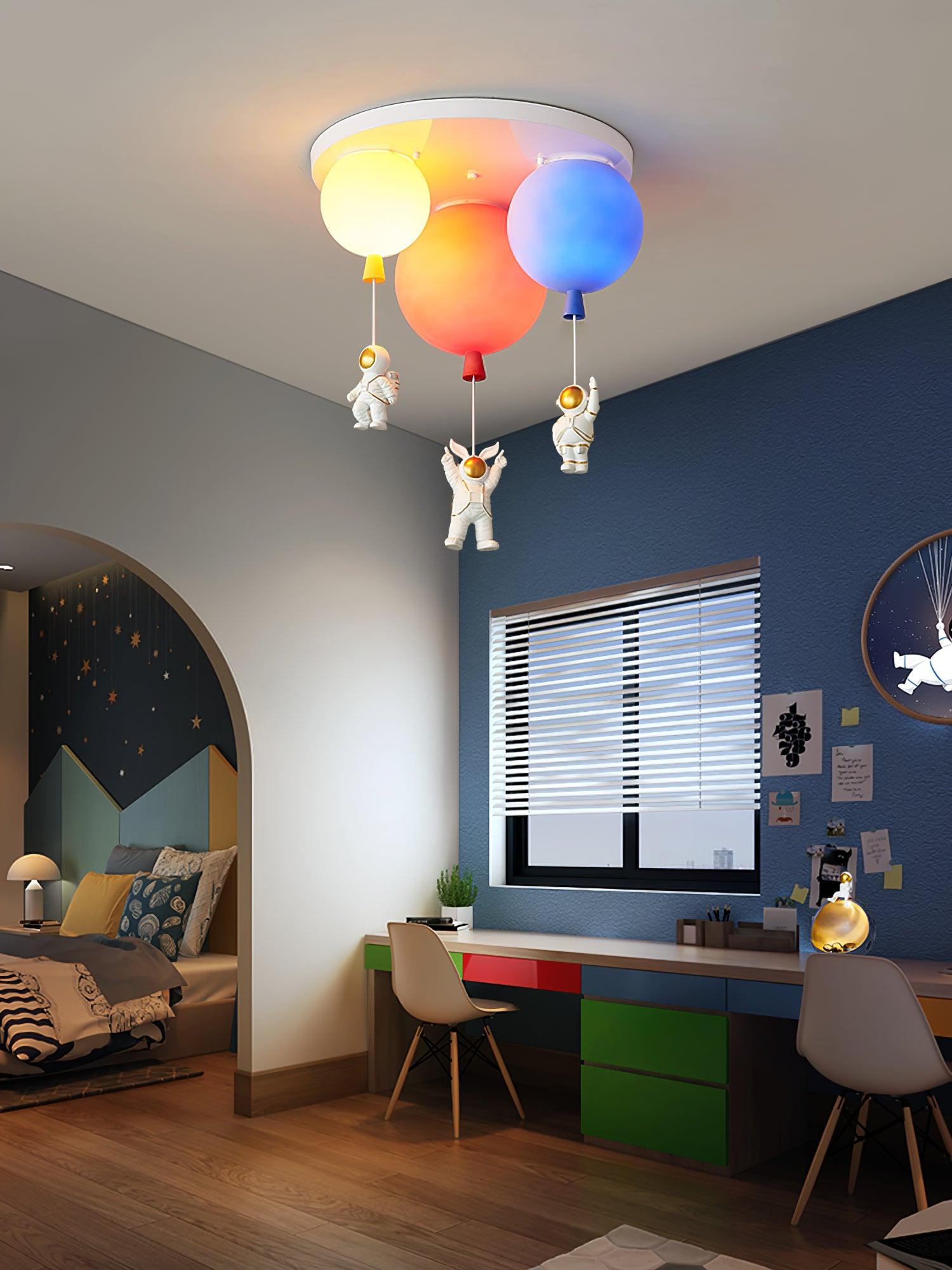 Gorvin Frosted Balloon Combination Ceiling Lamp