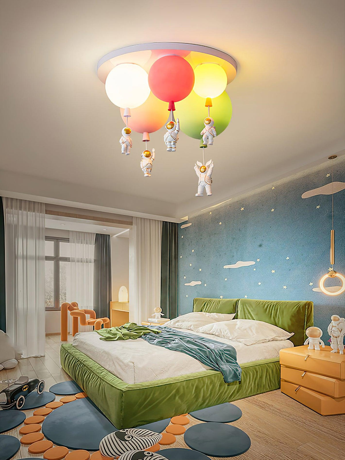 Gorvin Frosted Balloon Combination Ceiling Lamp