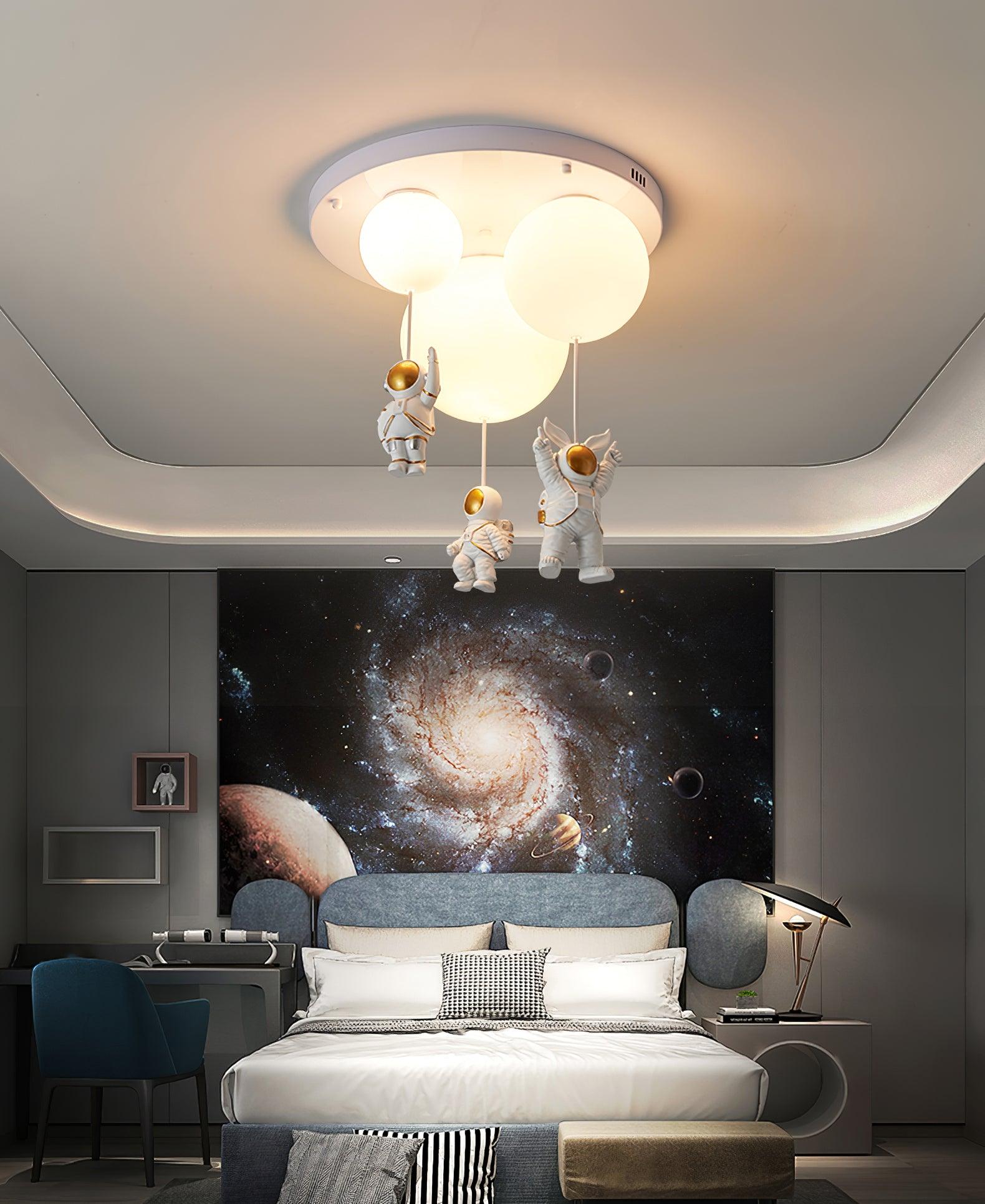 Gorvin Frosted Balloon Combination Ceiling Lamp