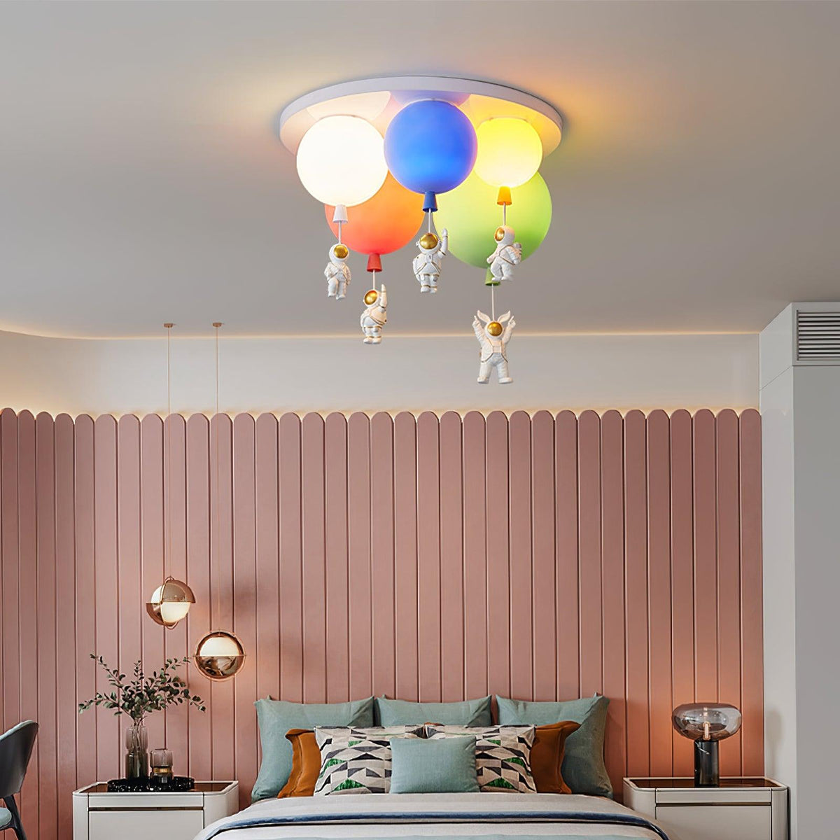 Gorvin Frosted Balloon Combination Ceiling Lamp