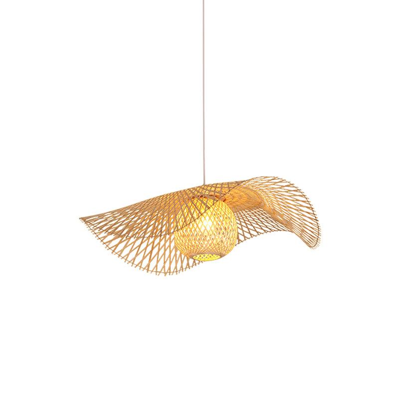 Twirl Bamboo Frame Pendant Lamp