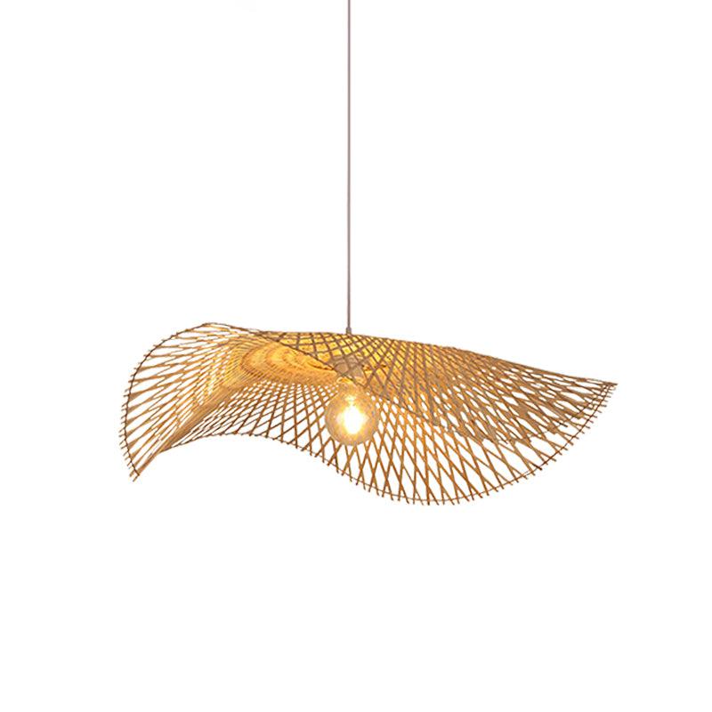 Twirl Bamboo Frame Pendant Lamp