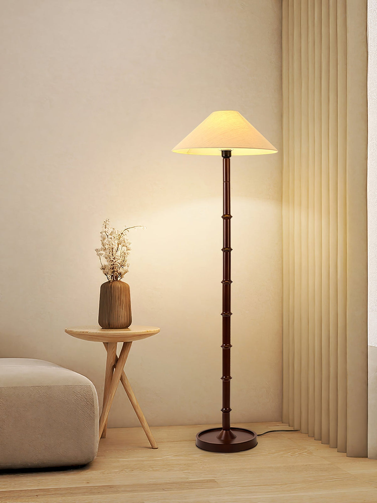 Zen Bamboo Knot Floor Lamp