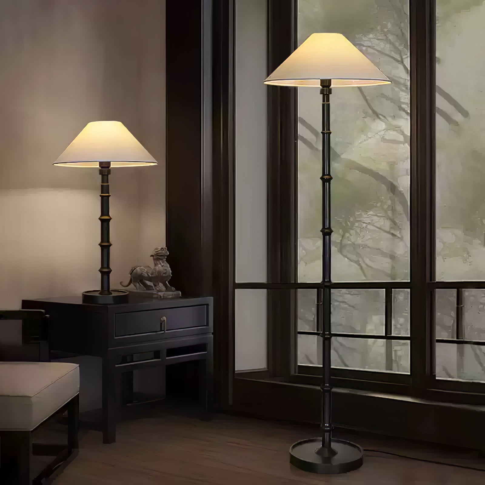 Zen Bamboo Knot Floor Lamp