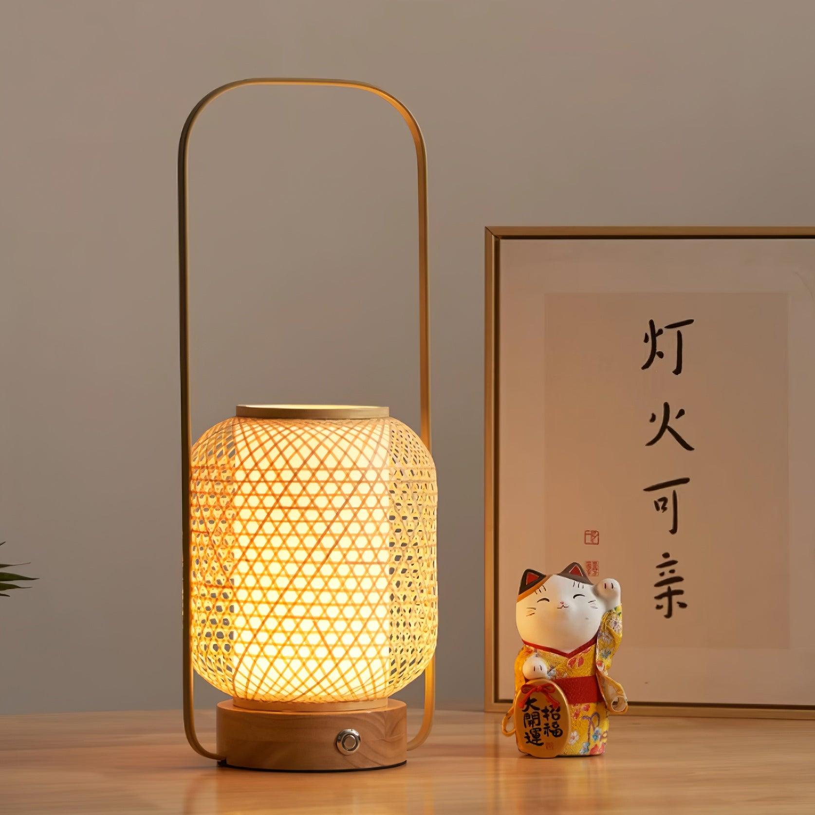 Orbituse Wooden Retro Table Lamp