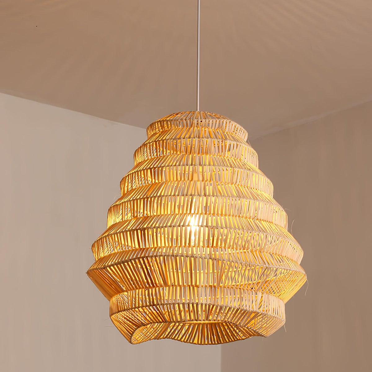 Strata Modern Bamboo Pendant Lamp
