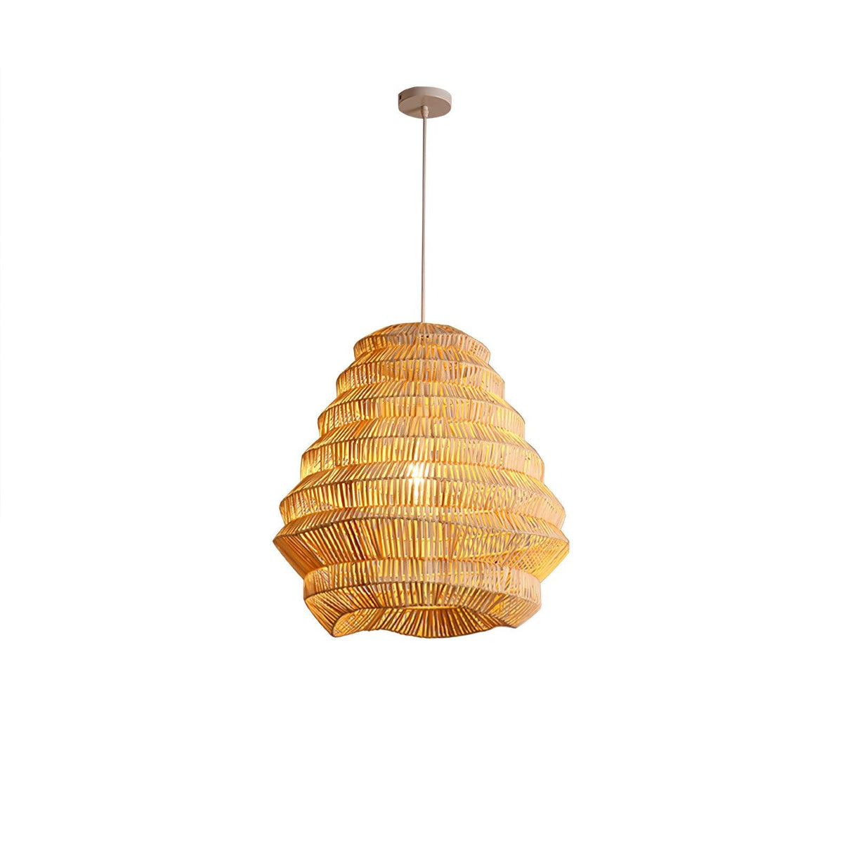 Strata Modern Bamboo Pendant Lamp