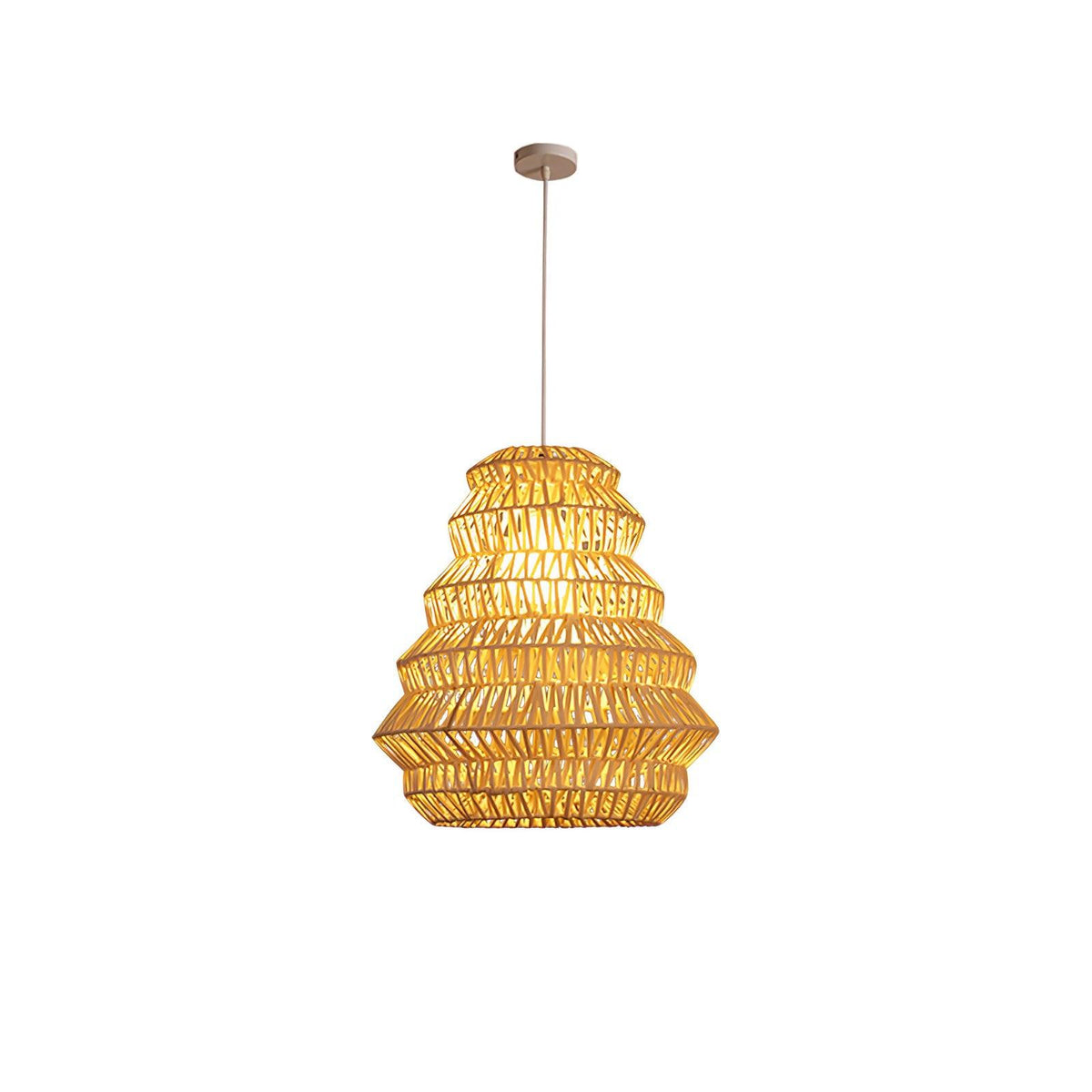 Strata Modern Bamboo Pendant Lamp