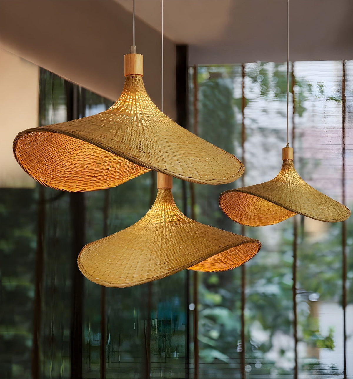 Marona Rattan Vintage Pendant Light
