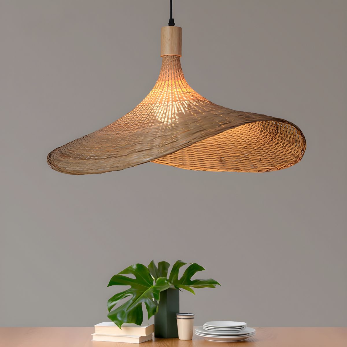 Marona Rattan Vintage Pendant Light