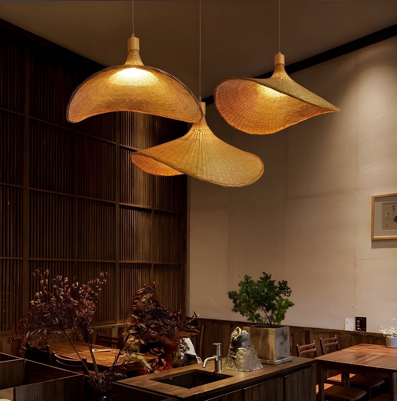 Marona Rattan Vintage Pendant Light