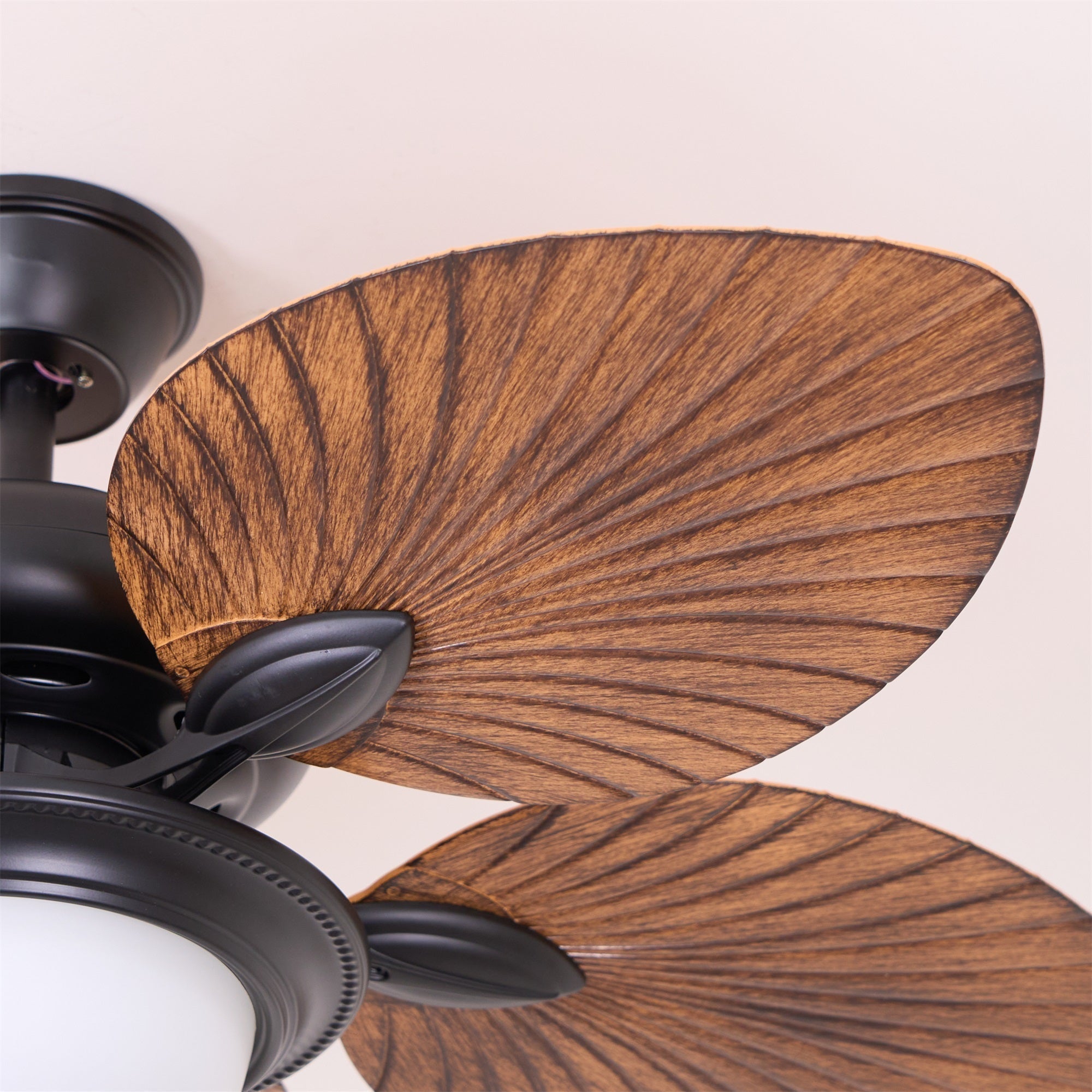 Virel Tropical Wood Ceiling Fan Light